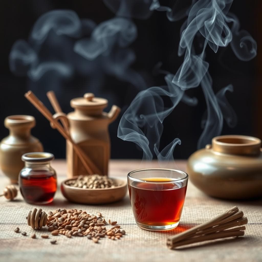 古代草药制备室